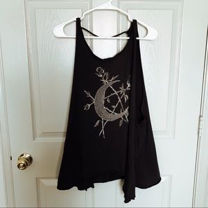 Celestial Moon Muscle Tank Tunic